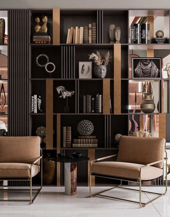 TREVISO DESIGNER BOOKSHELF UNIT