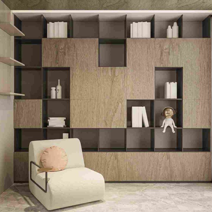 NOVARA MODERN WOODEN BOOKCASE