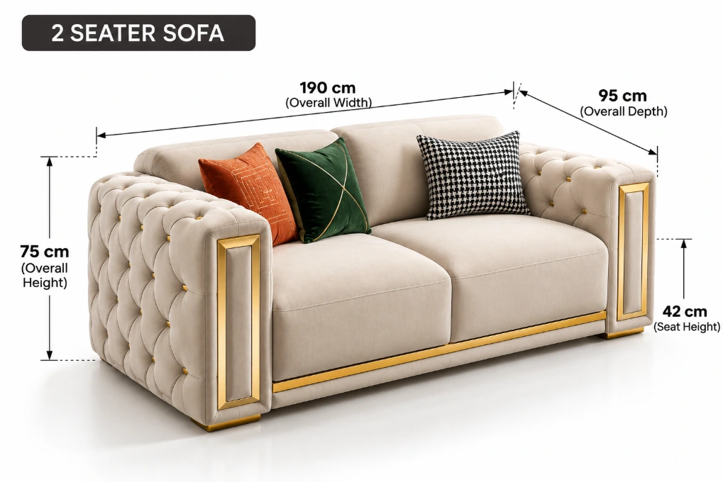 MONTERO EXECUTIVE LUXURY SOFA - 3-Piece Luxury Lounge Suite (3+2+1) - Image 3