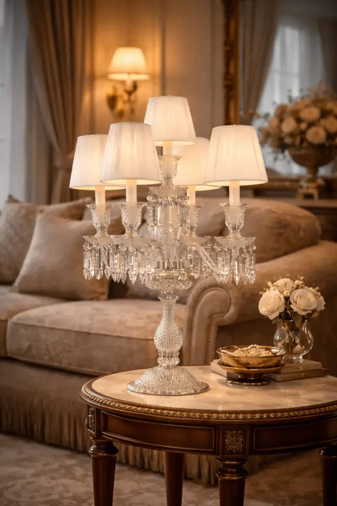 VALERIS MODERN MARBLE BASE TABLE LAMP