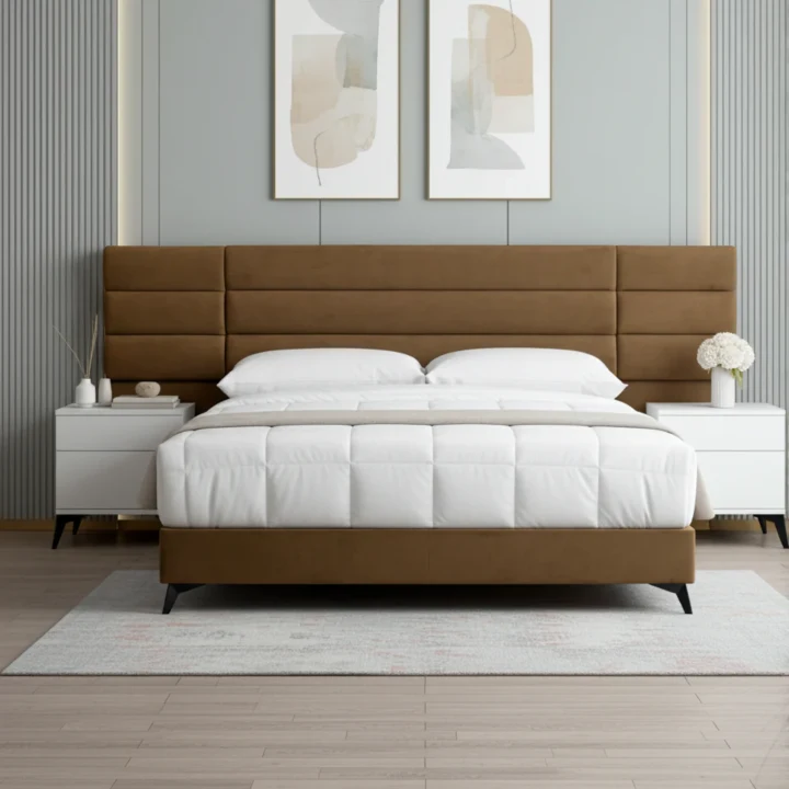 Astra Panel Back Luxury Wooden Cot Bed
