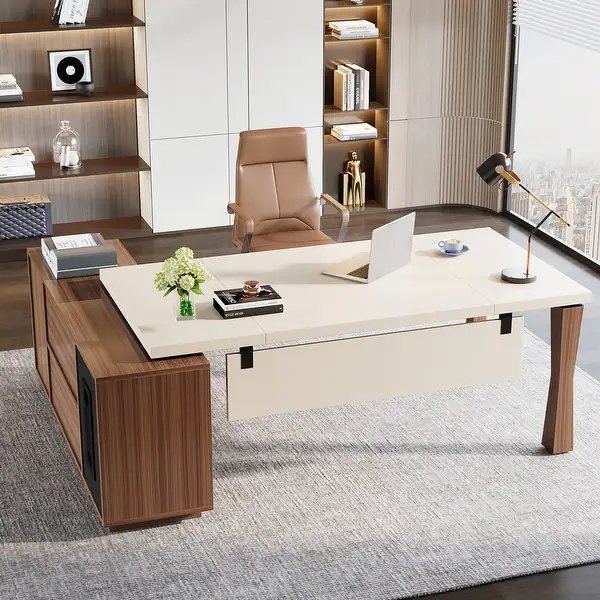 SAVERIO EXECUTIVE STORAGE STUDY DESK