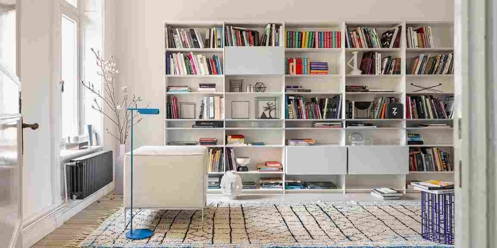 RENZO CONTEMPORARY GRID BOOKCASE