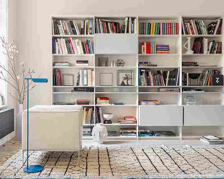 RENZO CONTEMPORARY GRID BOOKCASE