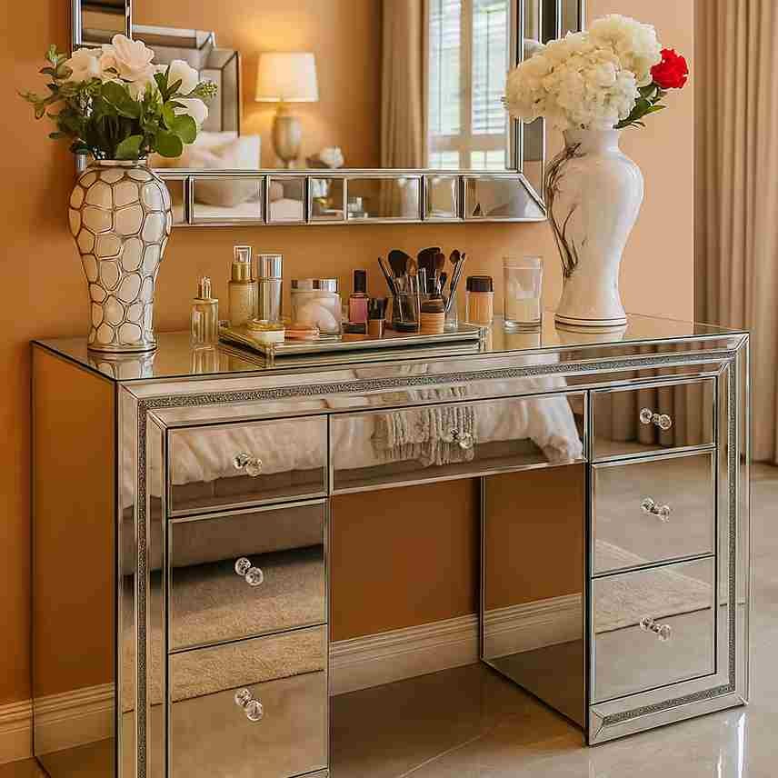 AMALFI ELITE MIRROR VANITY TABLE