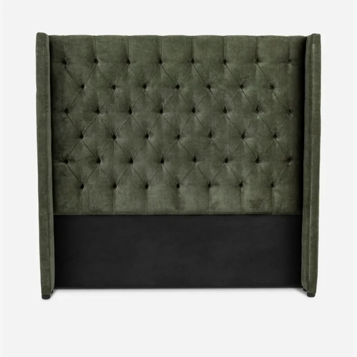 Wingback Headboard Danny Olive Green