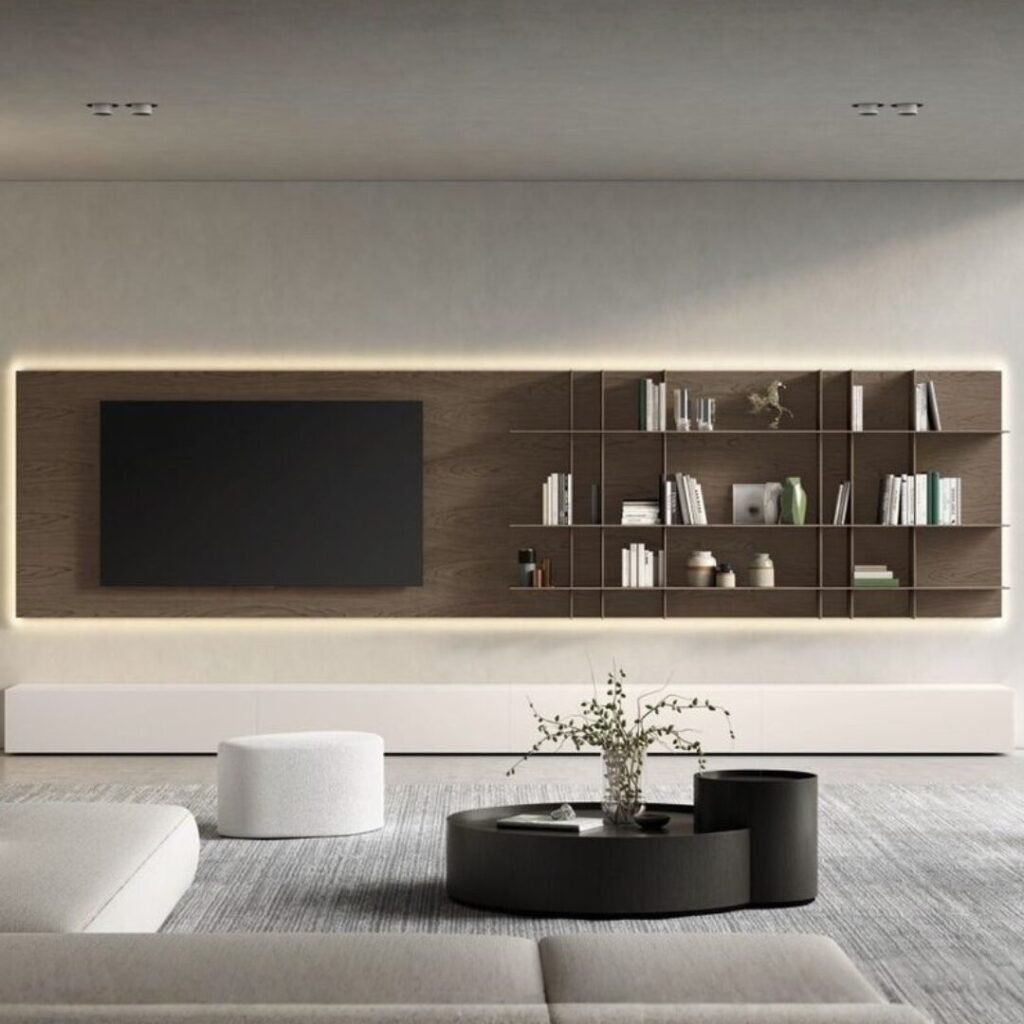 Rumi TV Stand: Free Standing
