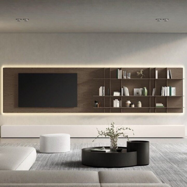 Rumi TV Stand: Free Standing