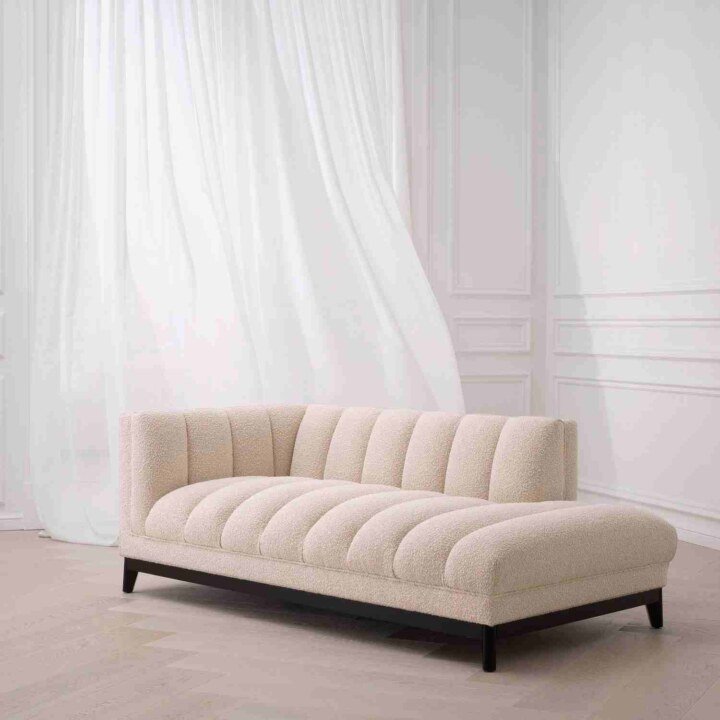 Pearl Flutted Chaise