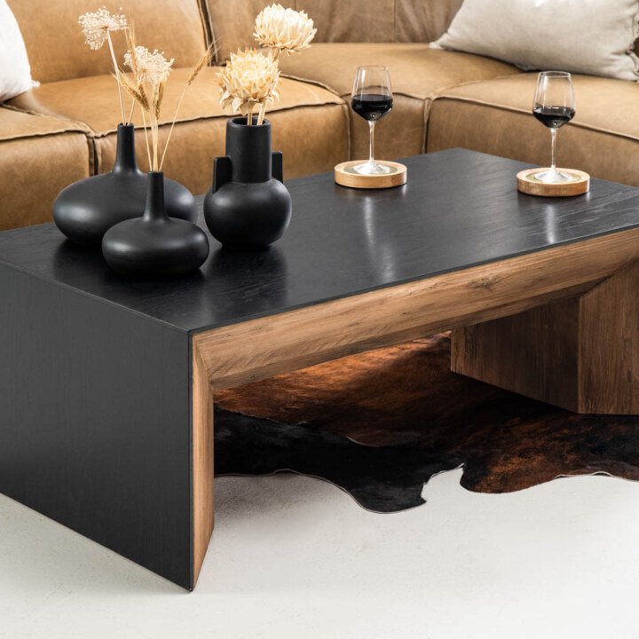 Cordoba Coffee Table – Natural & Black