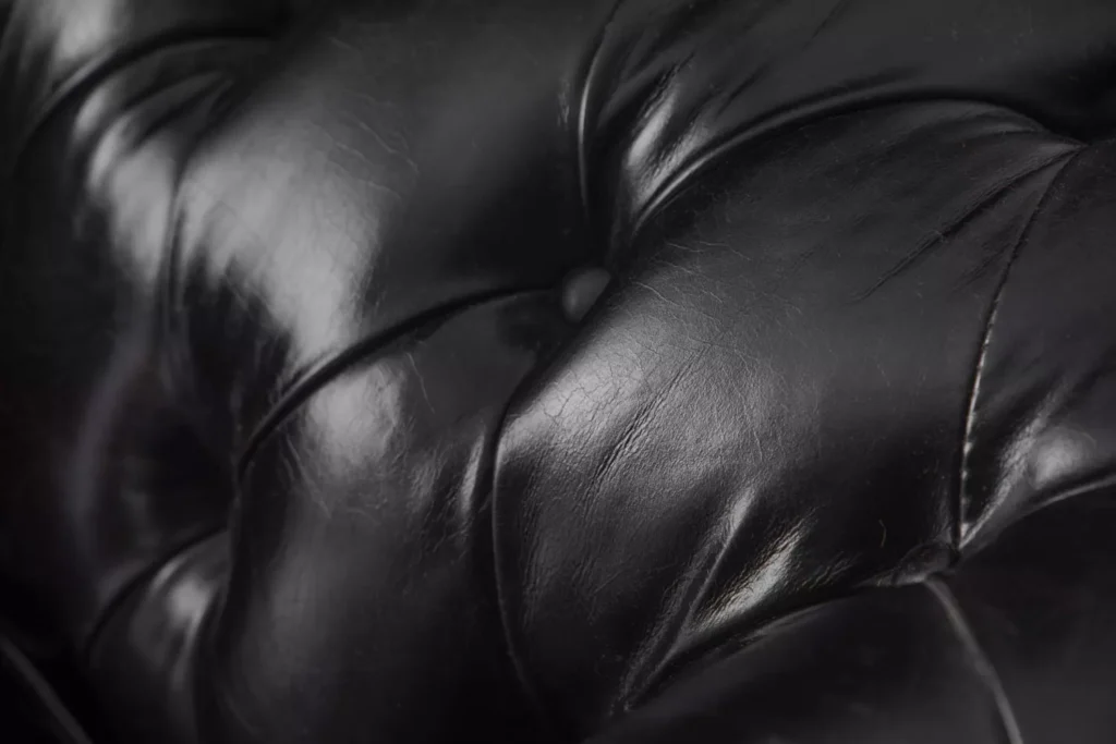 Jefferson Chesterfield 3 Seater Leather Couch – Burnt Tobacco