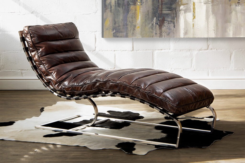 Morello Leather Lounger – Vintage Dark Brown