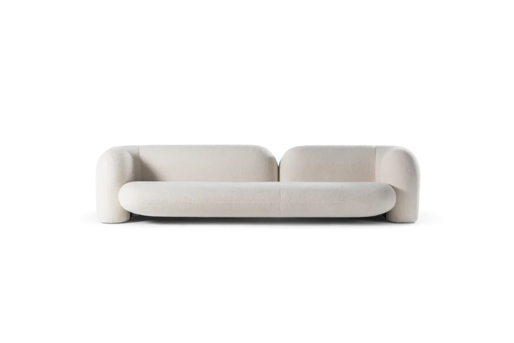 SOPHIA Modern Minimalist Sofa | Luxury Curved Upholstered Couch