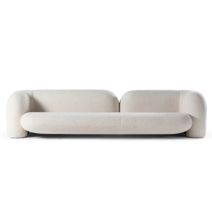 SOPHIA Modern Minimalist Sofa | Luxury Curved Upholstered Couch