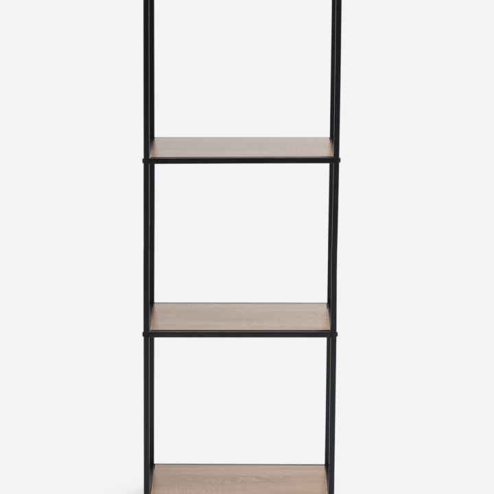 H & S Collection Natural Wall Rack With MDF Top