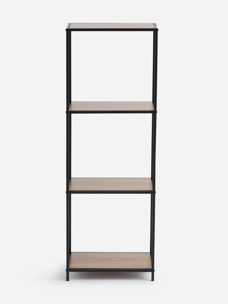 H & S Collection Natural Wall Rack With MDF Top