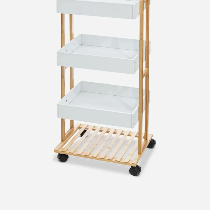 Self Assembly Five5 Natureo 4 Level Strolley White