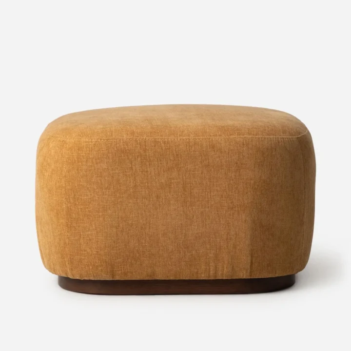 Bella Curve Ottoman Nature Funnel Ochre