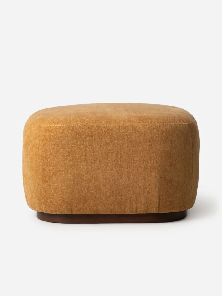 Bella Curve Ottoman Nature Funnel Ochre