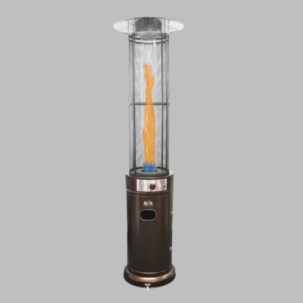 Gas Patio Heater Circular Glass Tube Style 1.83m Med
