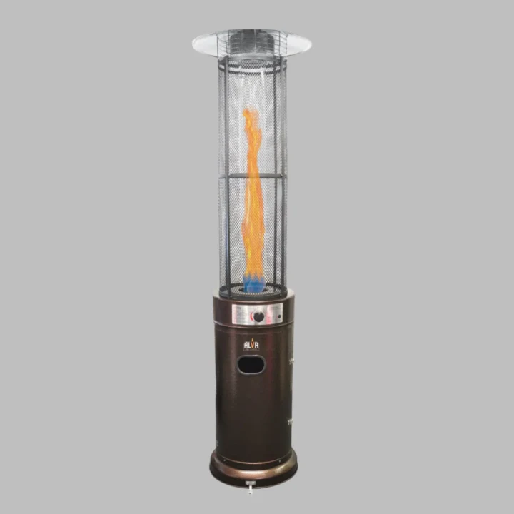 Gas Patio Heater Circular Glass Tube Style 1.83m Med