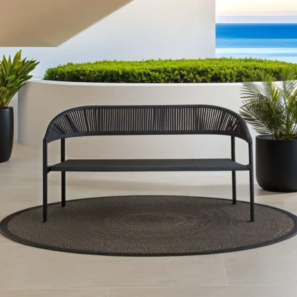 Corda 2 Seater Lounge Chair – Anthracite