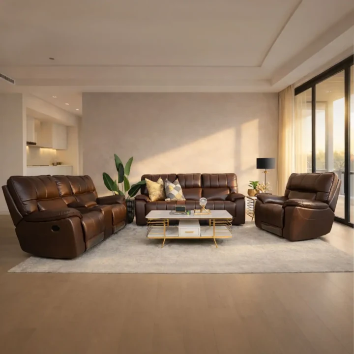Bentley 3+2+1 Leather Recliner Home Theatre Suite