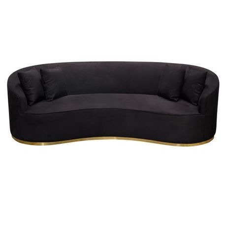 Raven 98 Upholstered 3 Seater Sofa With Throw Pillows