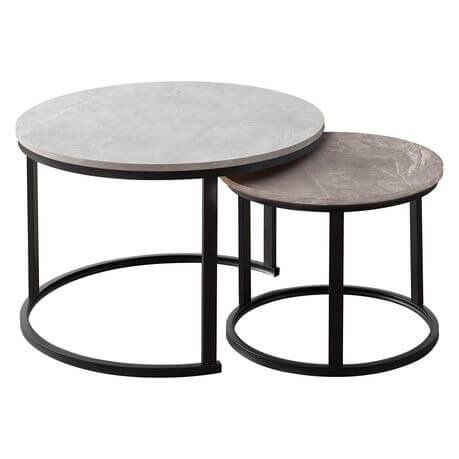 Lifestyle Indus 2 Piece Medium Nesting Coffee Table Set