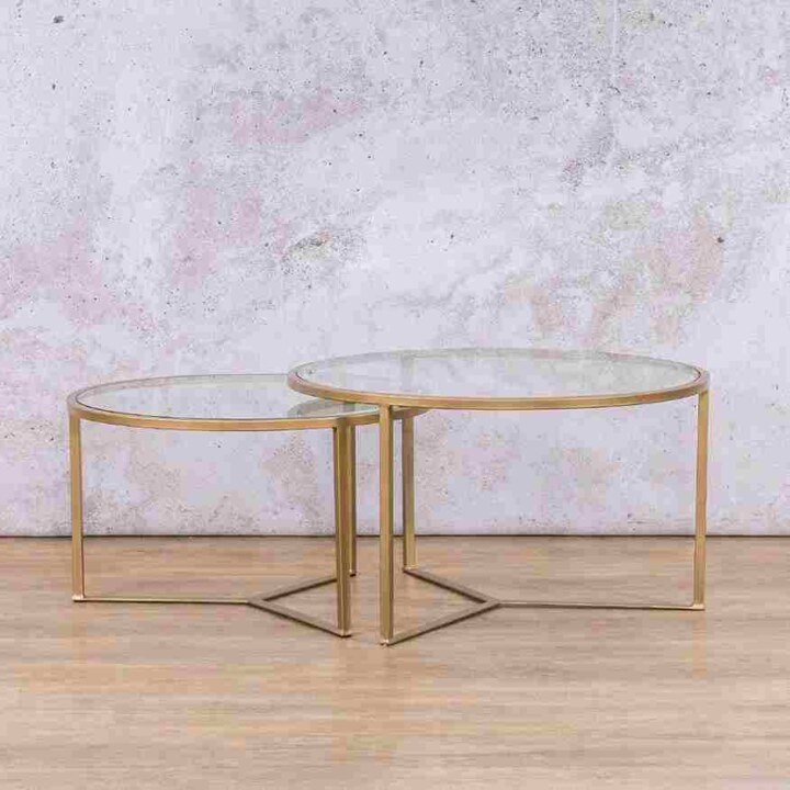 Sienna Nesting Coffee Table Set Of 2 – Gold
