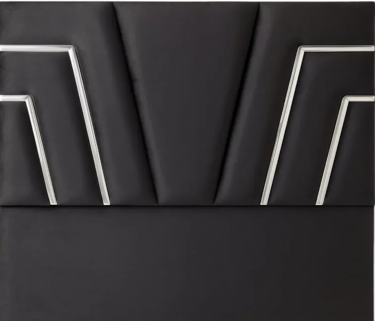 Onyx Grey Velvet Headboard (King)