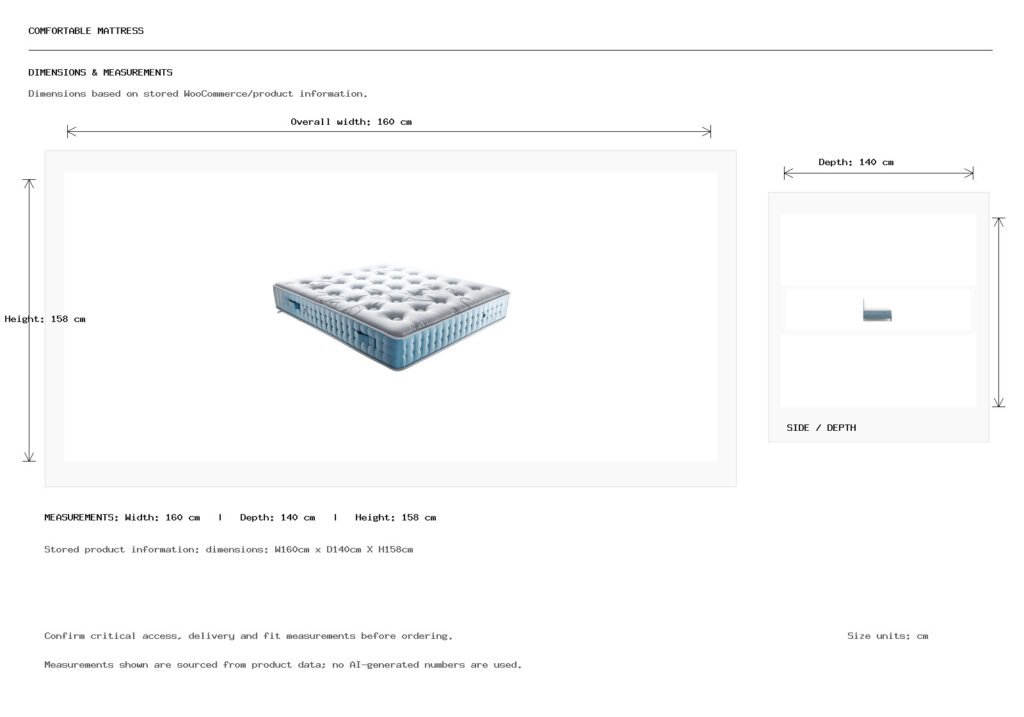 Comfortable Mattress Dimension