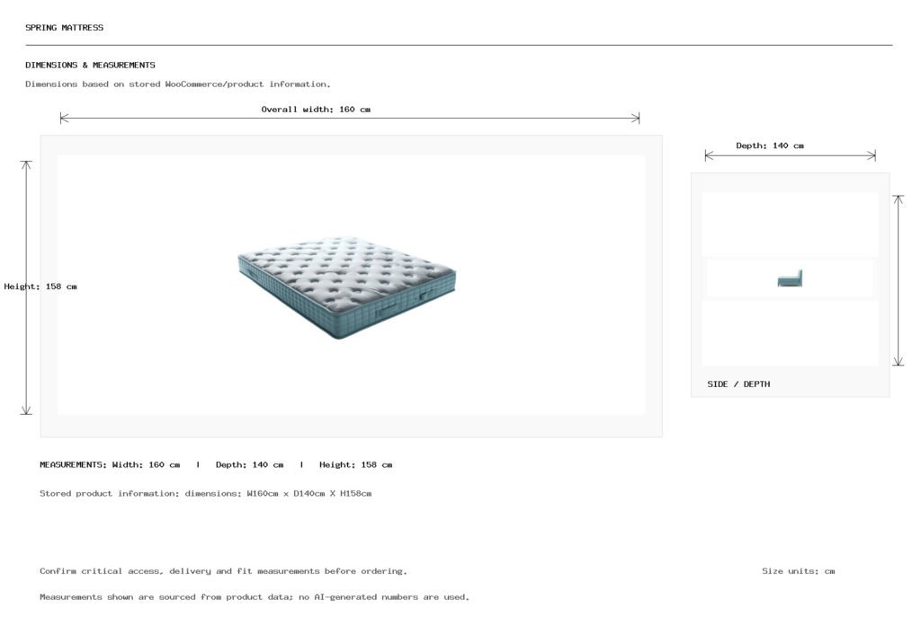 Spring Mattress Dimension