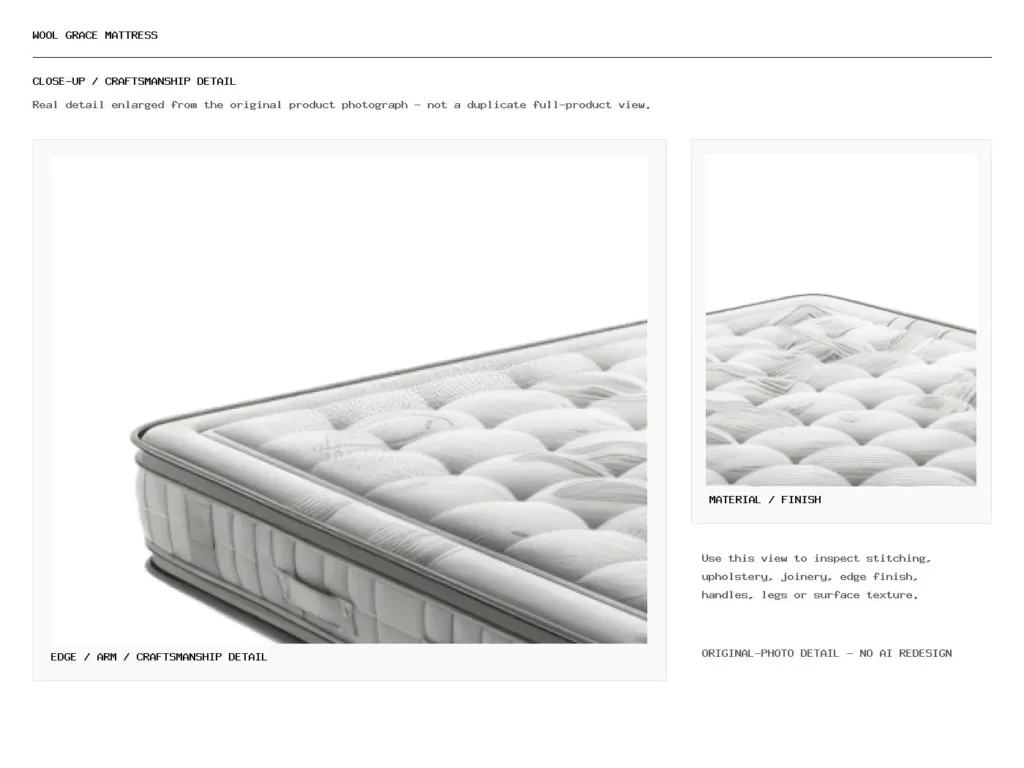 Wool Grace Mattress Closeup