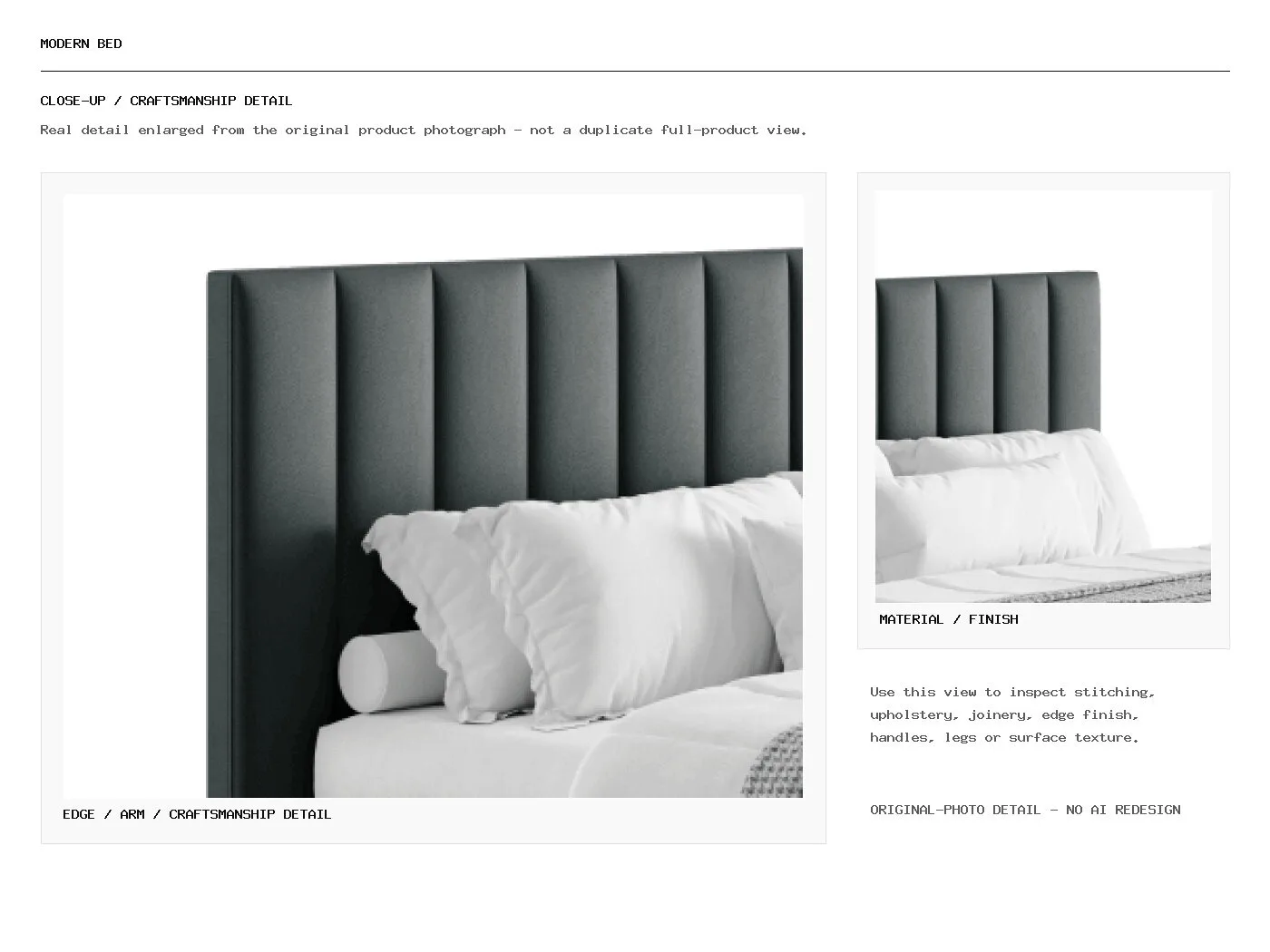 Modern Bed Closeup