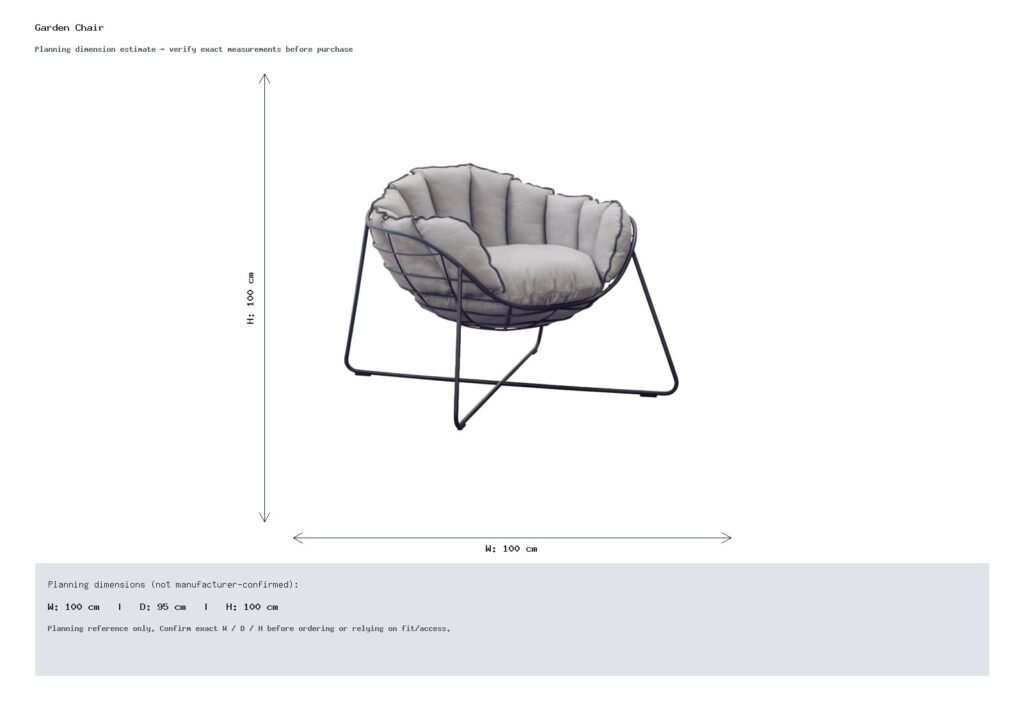 Garden Chair Dimension