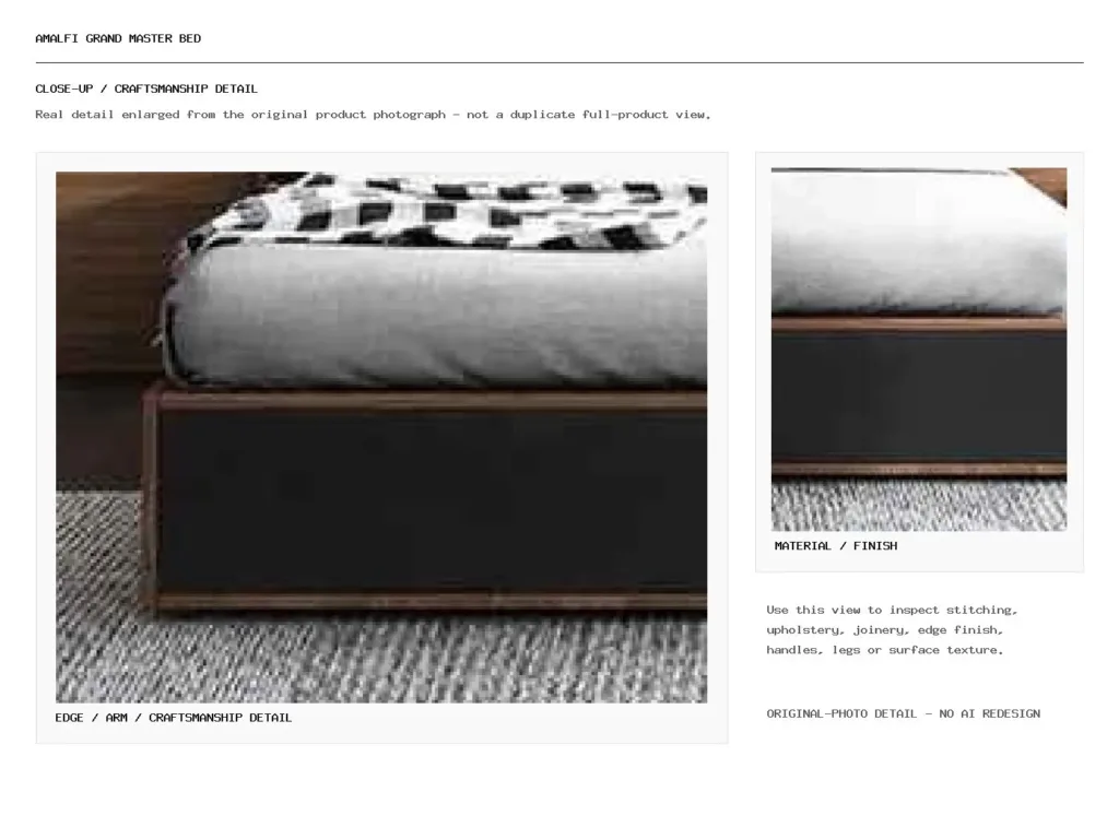 AMALFI GRAND MASTER BED Closeup