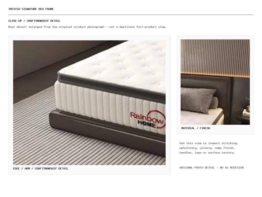 TREVISO SIGNATURE BED FRAME Closeup