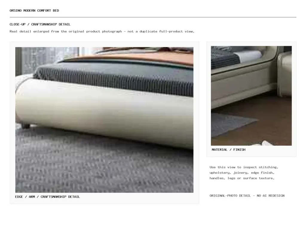 ORSINO MODERN COMFORT BED Closeup