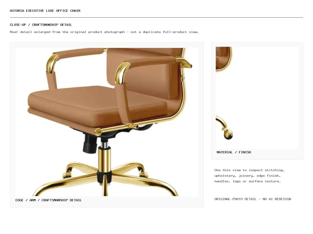 ASTORIA EXECUTIVE LUXE OFFICE CHAIR Closeup