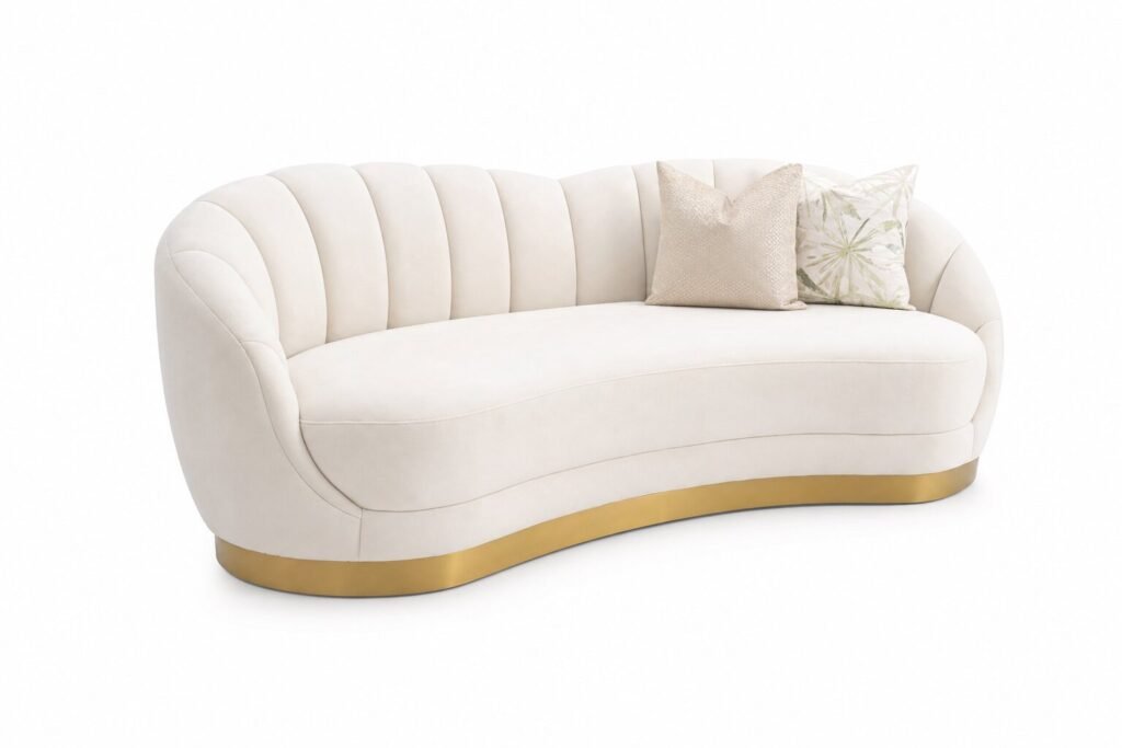 RENZO LUXE CURVED SOFA Alternate