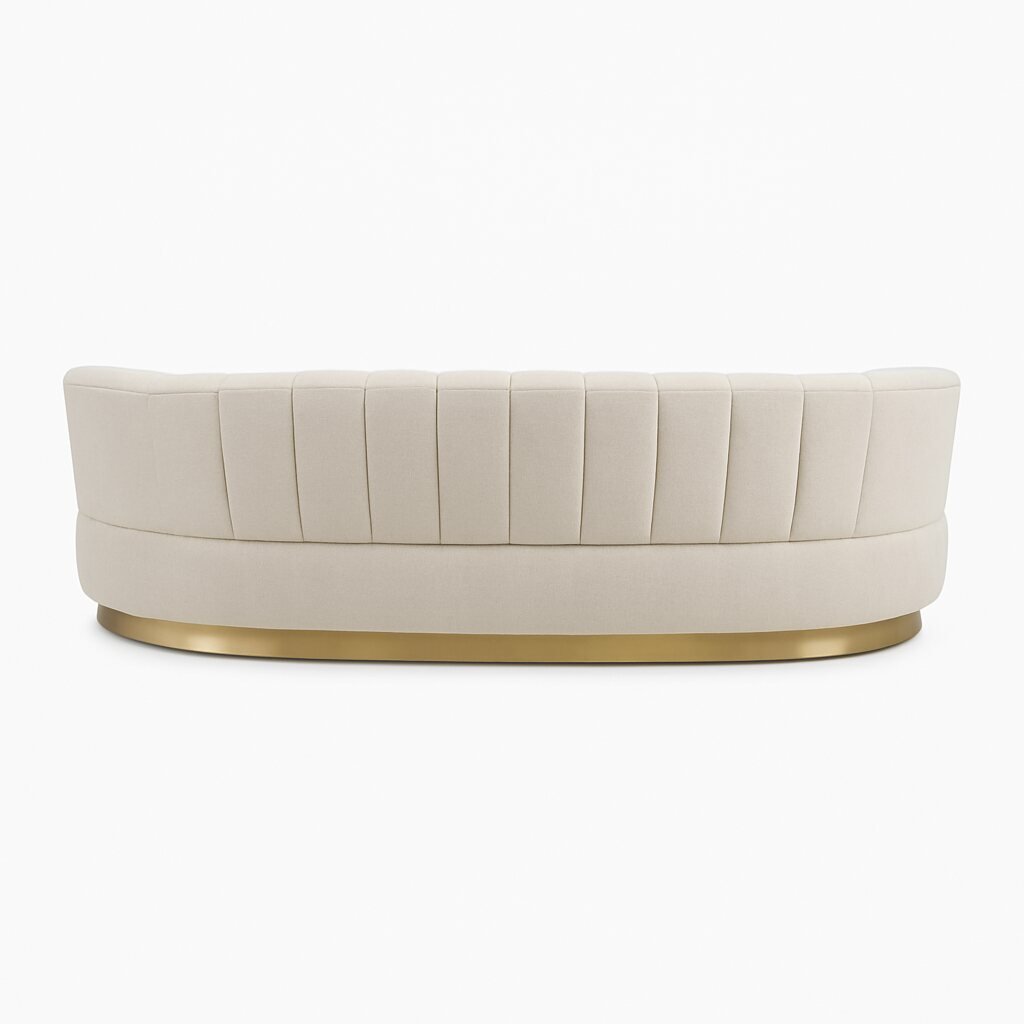 RENZO LUXE CURVED SOFA Rear