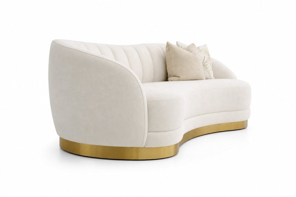 RENZO LUXE CURVED SOFA Side
