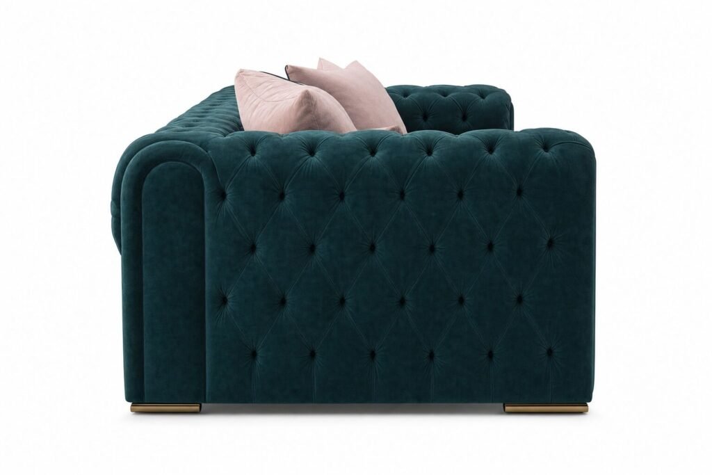 SAVERIO MODERN PANEL SOFA Side