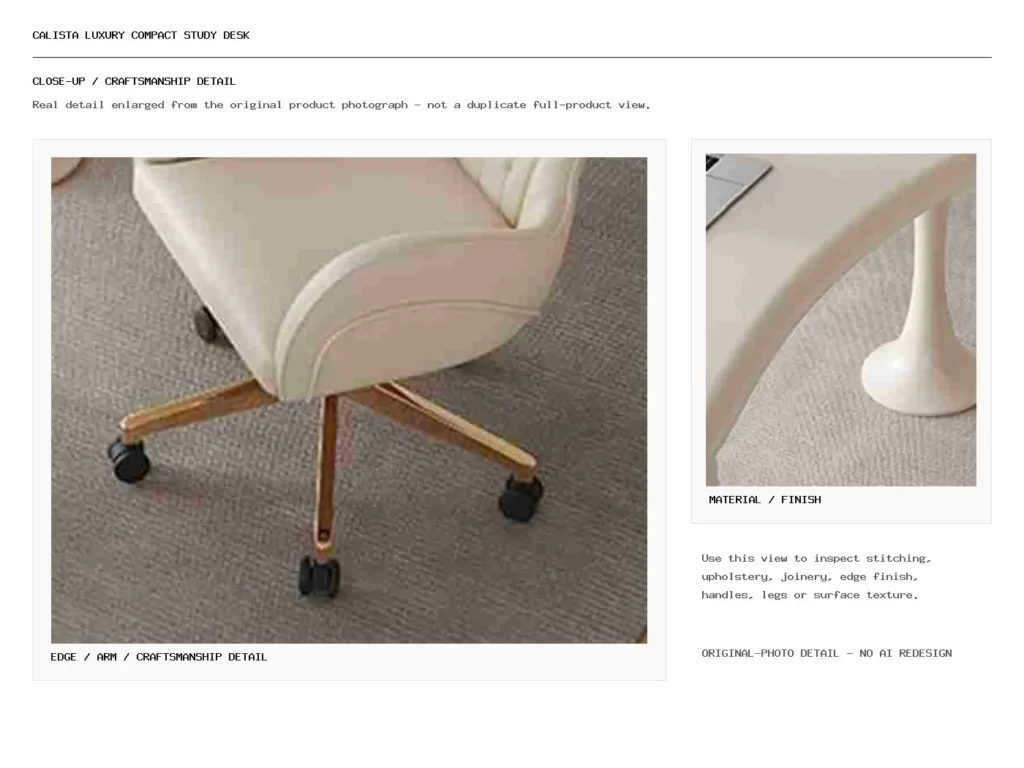 CALISTA LUXURY COMPACT STUDY DESK Closeup