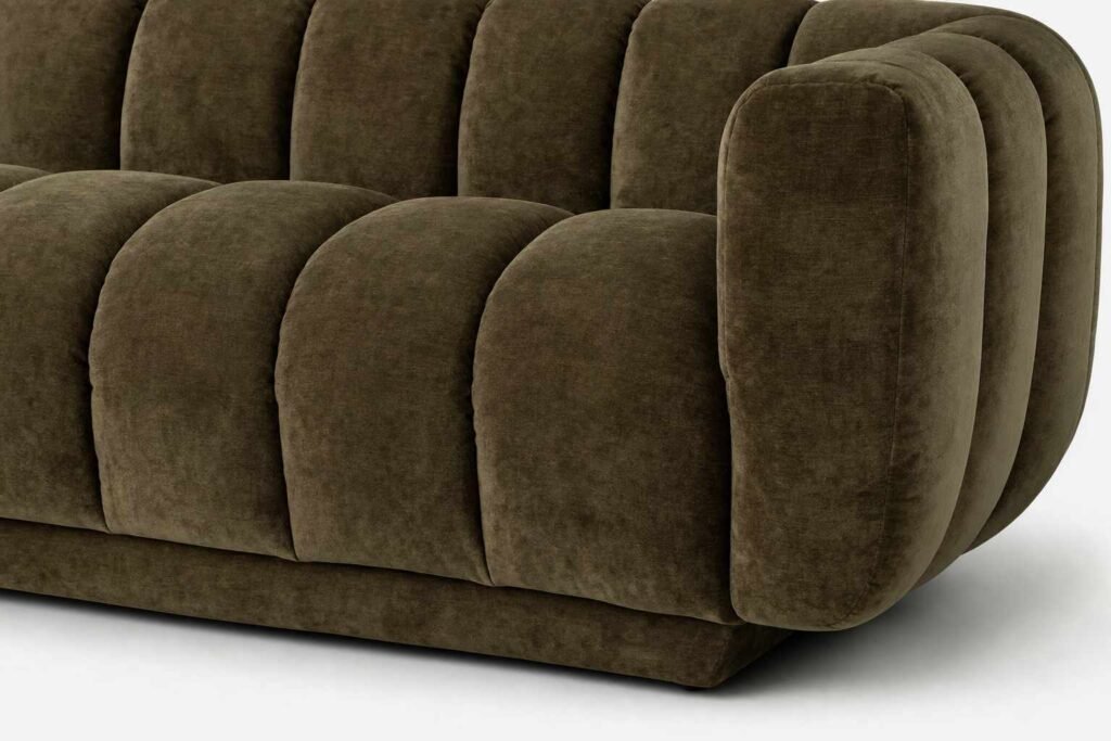 3 Seater Couch Velore Closeup