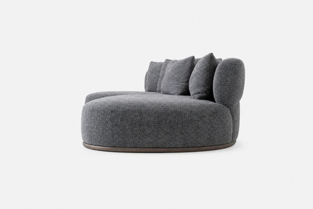 Vianno Sculptured Corner Couch Textured Side