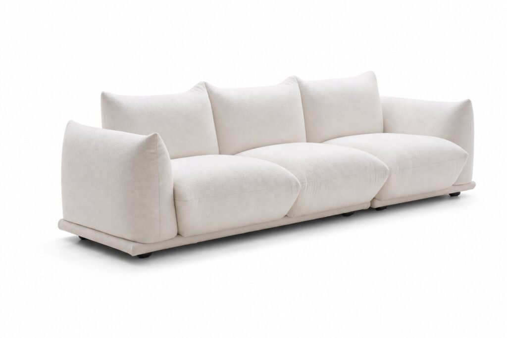 Davies 4-Seater Sherpa Sofa | Maison Luxe Interiors Alternate