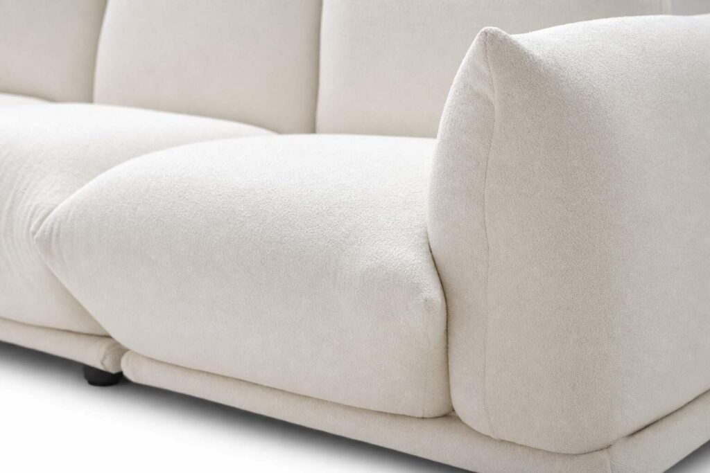Davies 4-Seater Sherpa Sofa | Maison Luxe Interiors Closeup