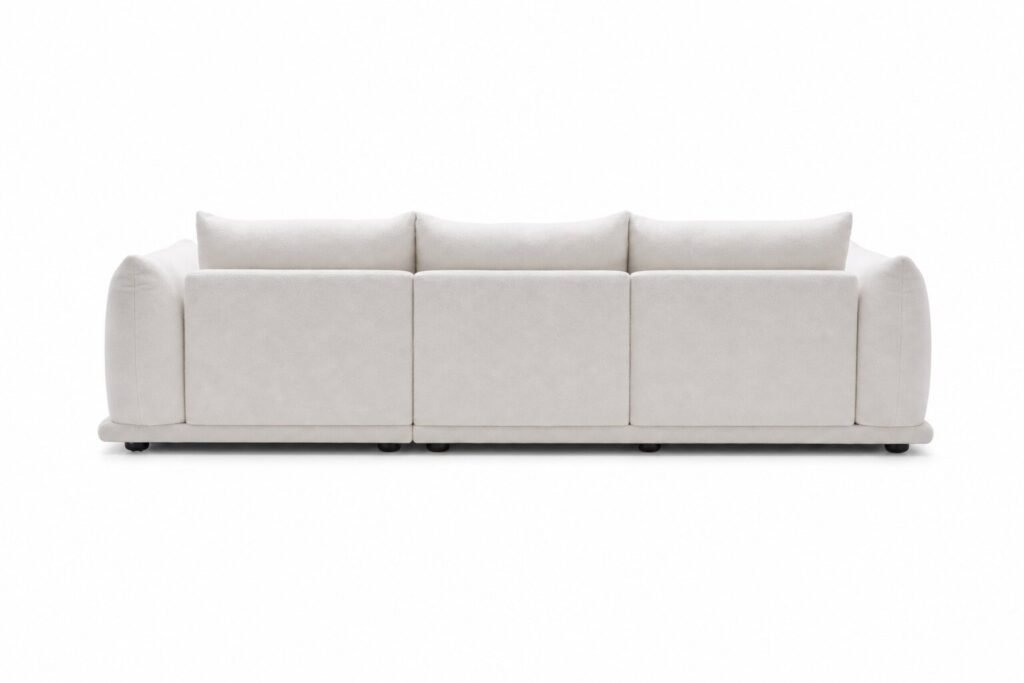 Davies 4-Seater Sherpa Sofa | Maison Luxe Interiors Rear